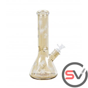 420 LEAF GLASS BEAKER 14inch - CHAMPAGNE